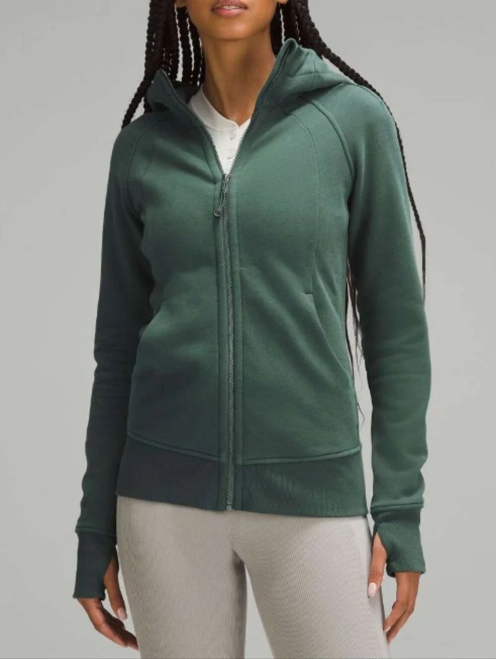 Lululemon Scuba Full-Zip Green GUC